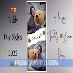 Happy Teddy day Status Shayari For Whatsapp Poster