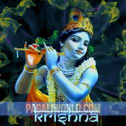 Radha Krishna Flute Music Poster