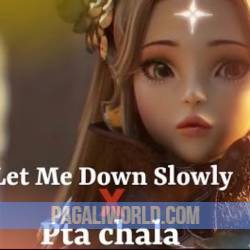 Let Me Down Slowly x Pata Chala Poster