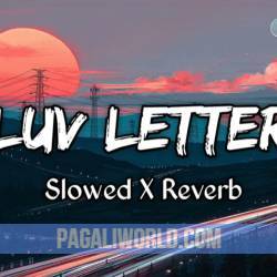 Luv Letter Slowed Reverb Poster